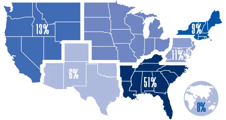 2024 MSBA Employment Report map